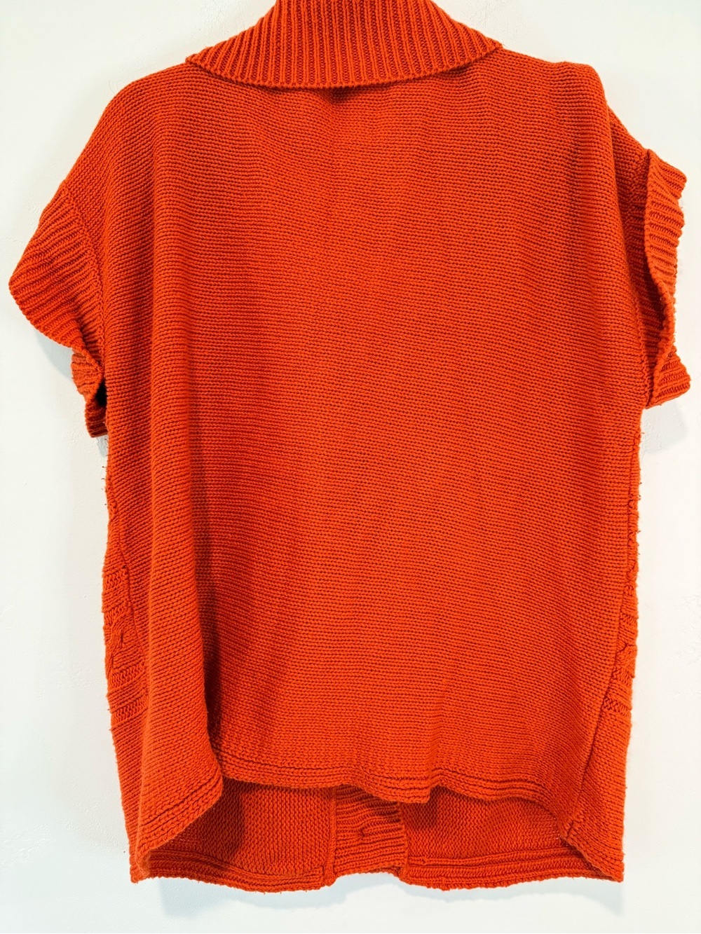 Gloria Vanderbilt 1X Orange Cable Knit Shawl Collar Button Cardigan Sweater - Picture 4 of 7